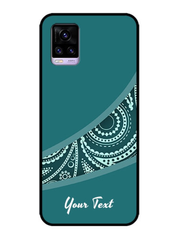 Custom Vivo V20 Custom Metal Phone CaseSemi Visible Floral Design