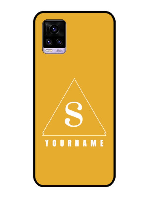 Custom Vivo V20 Custom Metal Phone CaseSimple Triangle Design