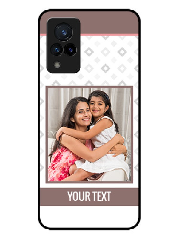 Custom Vivo V21 5G Custom Metal Phone CaseSimple Diamond Design