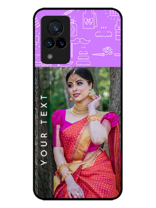 Custom Vivo V21 5G Custom Metal Phone CaseBirthday Icons Design