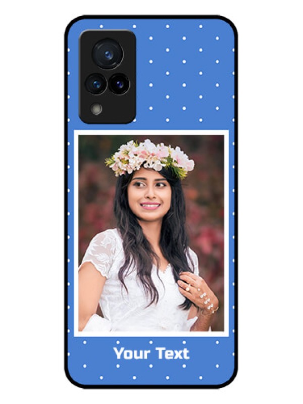 Custom Vivo V21 5G Custom Metal Phone CasePolka Dots Design
