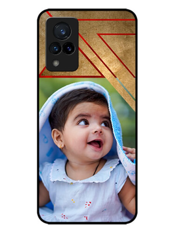 Custom Vivo V21 5G Custom Metal Phone CaseGradient Abstract Texture Design