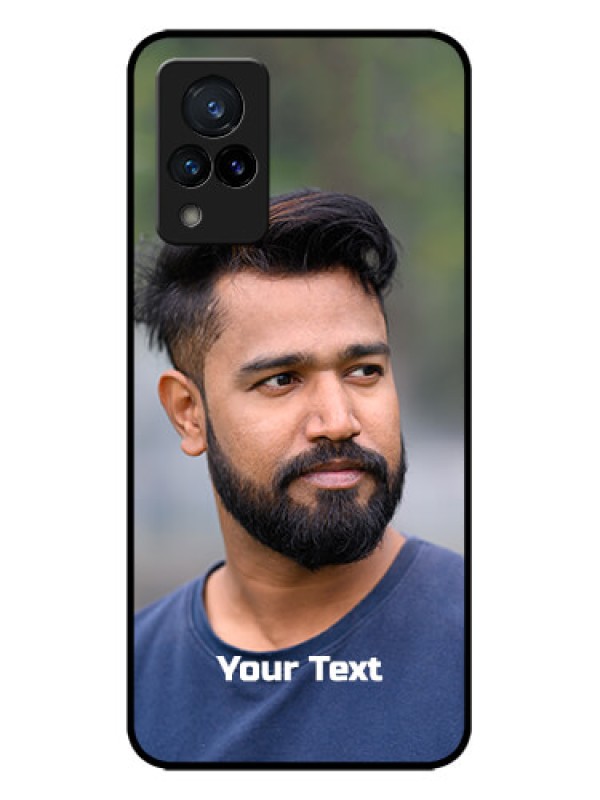 Custom Vivo V21 5G Custom Metal Phone CasePhoto With Text Design