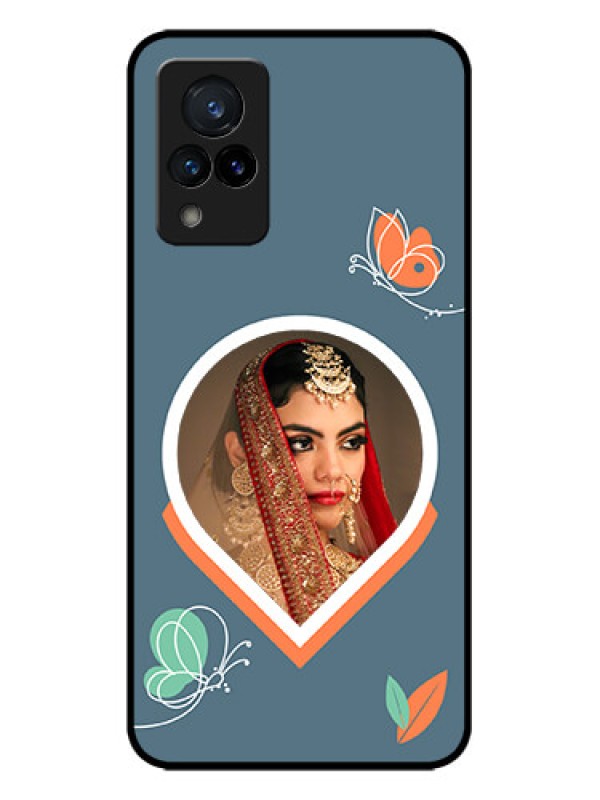 Custom Vivo V21 5G Custom Metal Phone CaseDroplet Butterflies Design