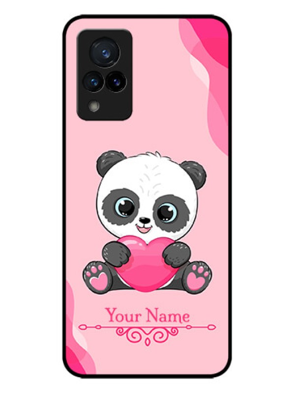 Custom Vivo V21 5G Custom Metal Phone CaseCute Panda Design
