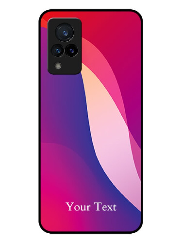 Custom Vivo V21 5G Custom Metal Phone CaseDigital Abstract Overlap Design