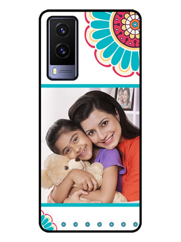 Custom Vivo V21e 5G Custom Metal Phone CaseFlower Design