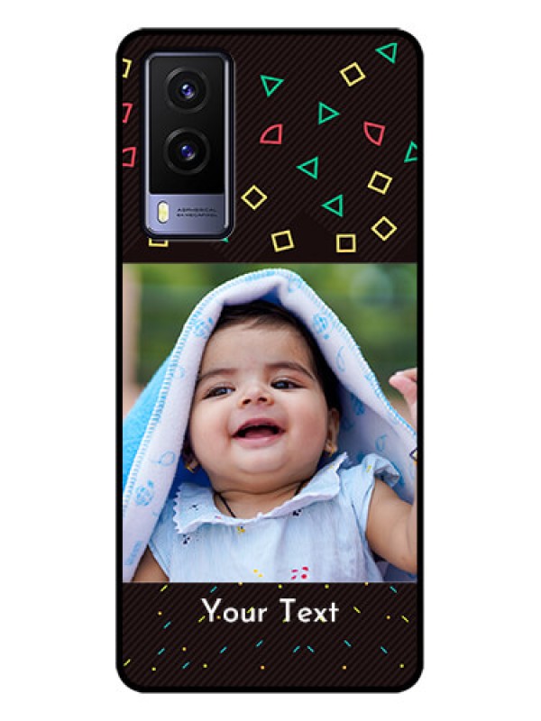 Custom Vivo V21e 5G Custom Metal Phone CaseWith Confetti Birthday Design