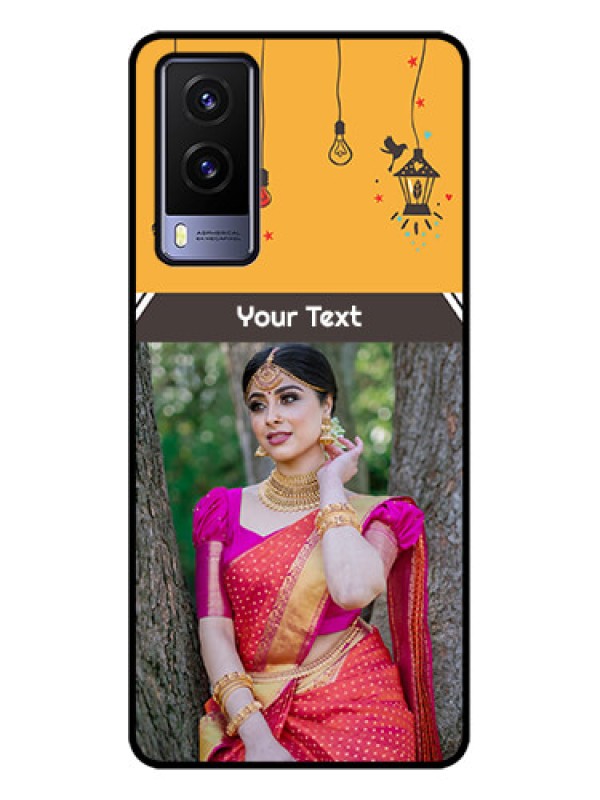 Custom Vivo V21e 5G Custom Metal Phone CaseWith Family Picture And Icons