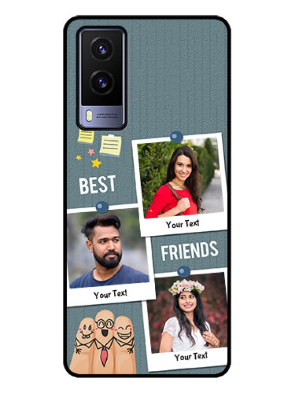 Custom Vivo V21e 5G Custom Metal Phone CaseSticky Frames And Friendship Design
