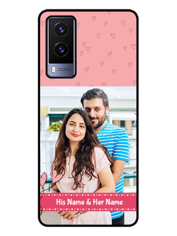 Custom Vivo V21e 5G Custom Metal Phone CaseLove Design Peach Color