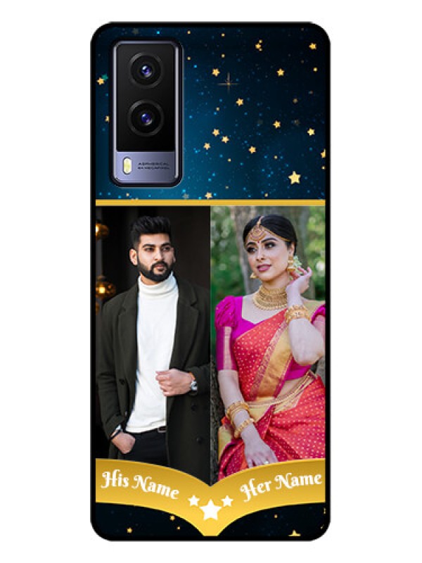 Custom Vivo V21e 5G Custom Metal Phone CaseGalaxy Stars Backdrop Design