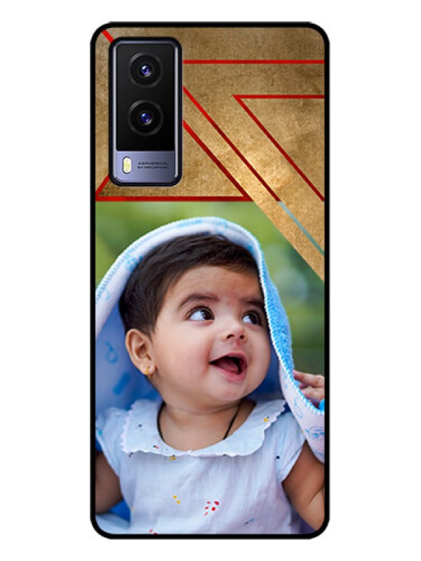 Custom Vivo V21e 5G Custom Metal Phone CaseGradient Abstract Texture Design