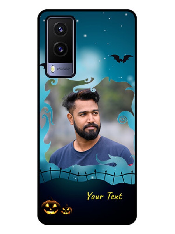 Custom Vivo V21e 5G Custom Metal Phone CaseHalloween Frame Design