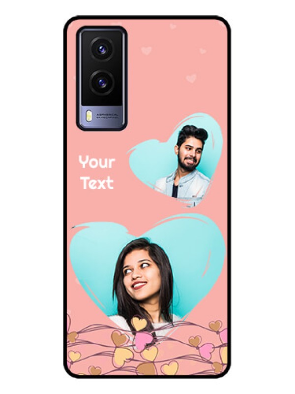 Custom Vivo V21e 5G Custom Metal Phone CaseLove Doodle Design