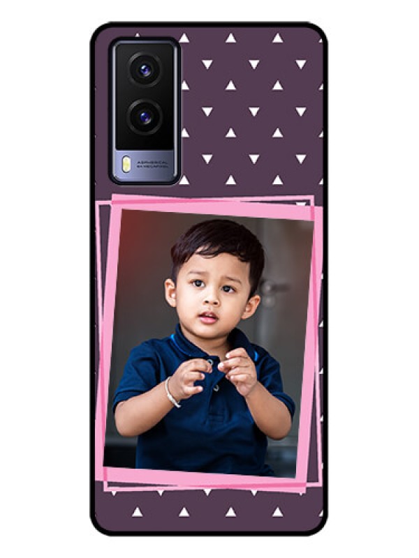 Custom Vivo V21e 5G Custom Metal Phone CaseTriangle Pattern Dotted Design