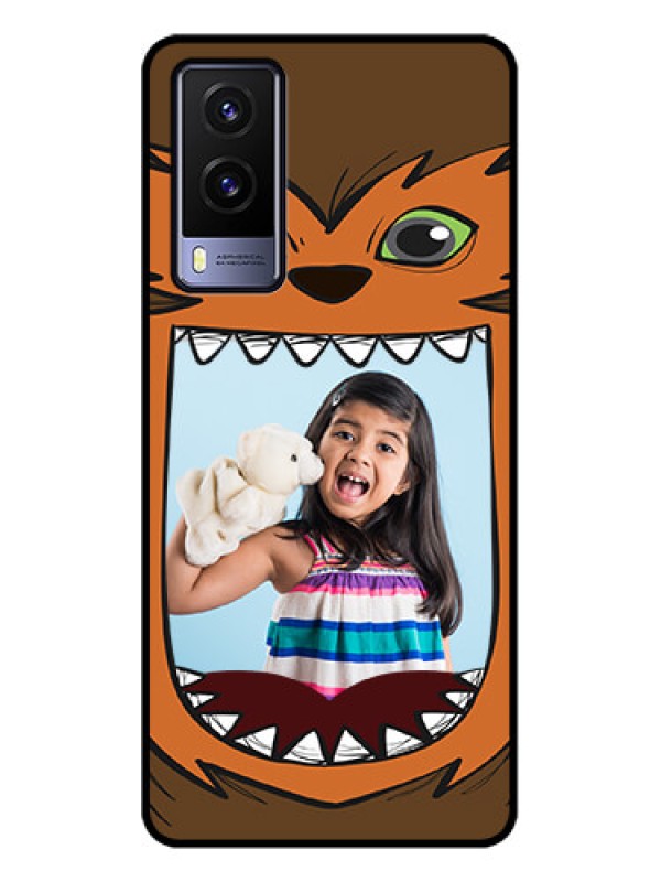 Custom Vivo V21e 5G Custom Metal Phone CaseOwl Monster Back Case Design