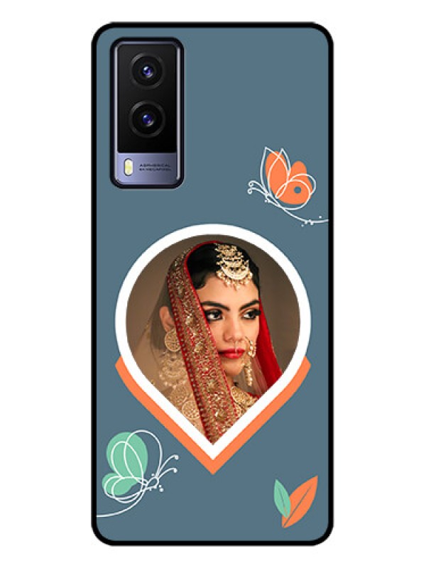 Custom Vivo V21e 5G Custom Metal Phone CaseDroplet Butterflies Design