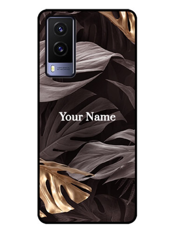 Custom Vivo V21e 5G Custom Metal Phone CaseWild Leaves Digital Paint Design