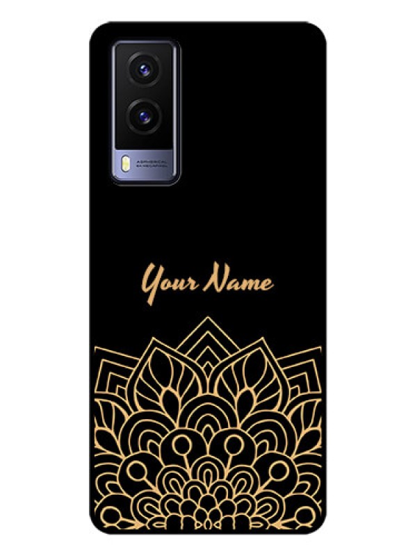 Custom Vivo V21e 5G Custom Metal Phone CaseGolden Mandala Design