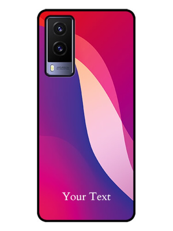 Custom Vivo V21e 5G Custom Metal Phone CaseDigital Abstract Overlap Design