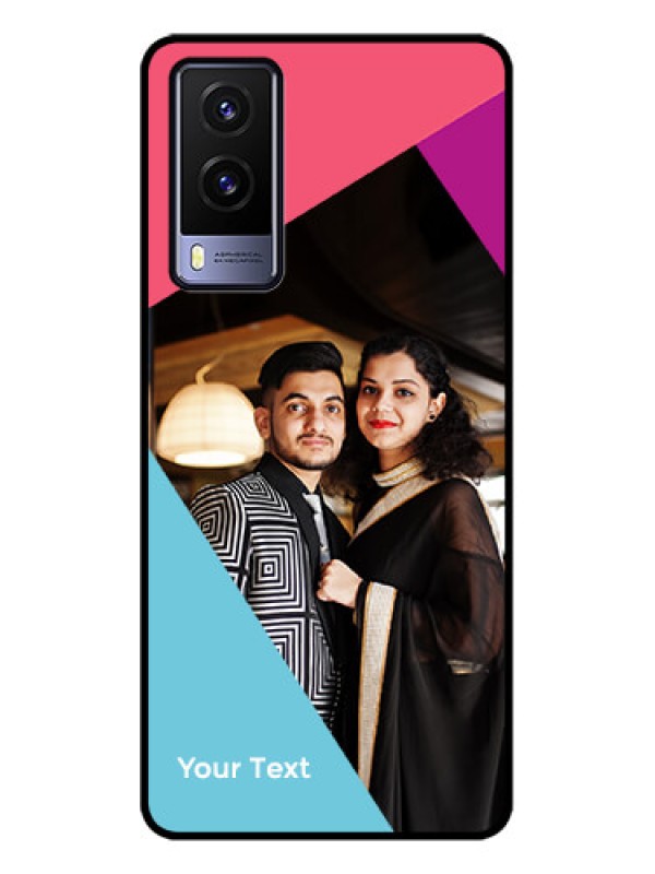 Custom Vivo V21e 5G Custom Metal Phone CaseStacked Triple Colour Design