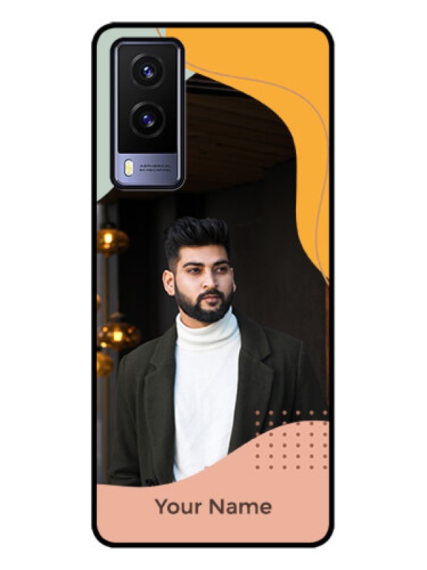 Custom Vivo V21e 5G Custom Metal Phone CaseTri - Coloured Overlay Design