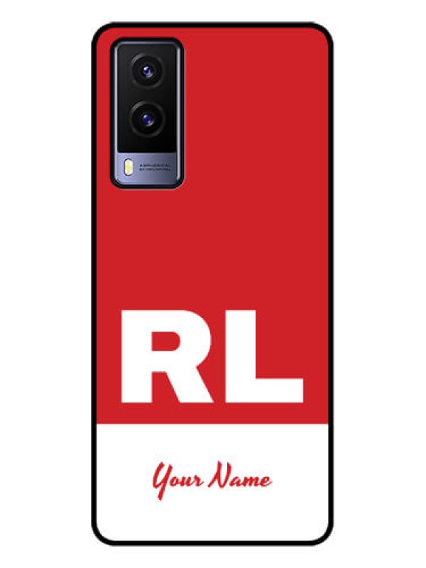 Custom Vivo V21e 5G Custom Metal Phone CaseDual Tone Custom Text Design