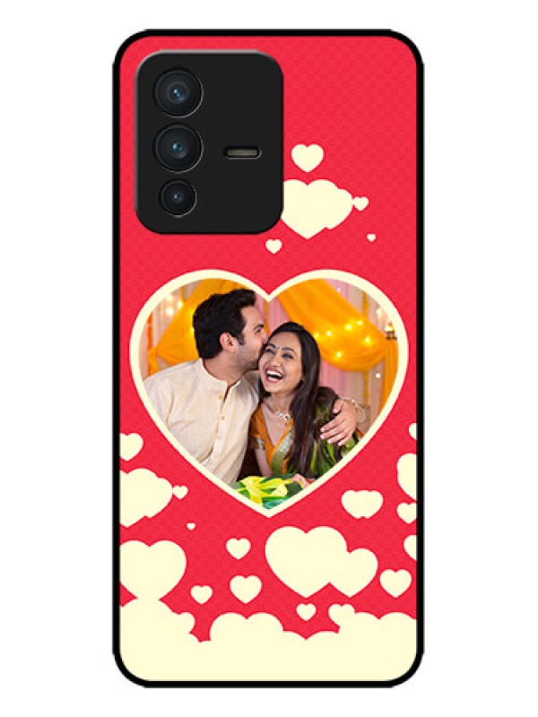 Custom Vivo V23 5G Custom Metal Phone CaseLove Symbols Phone Cover Design