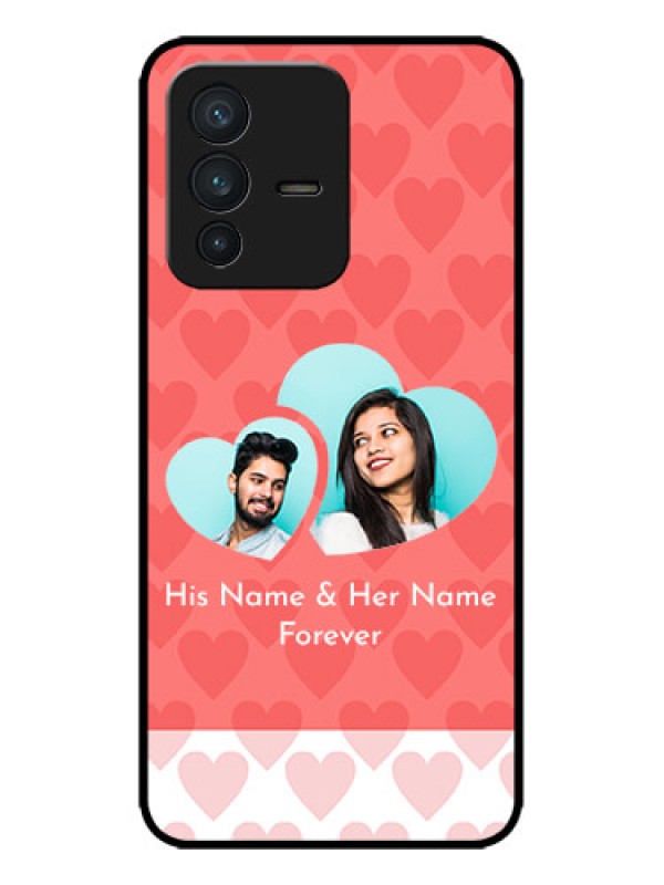 Custom Vivo V23 5G Custom Metal Phone CaseCouple Pic Upload Design