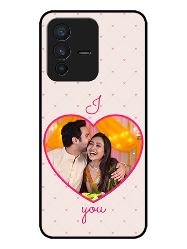 Custom Vivo V23 5G Custom Metal Phone CaseHeart Shape Design