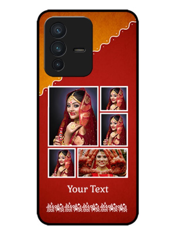 Custom Vivo V23 5G Custom Metal Phone CaseWedding Pic Upload Design