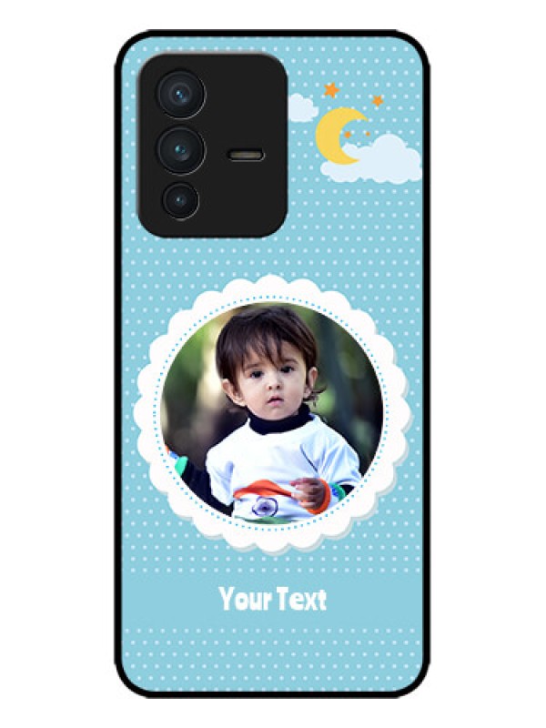 Custom Vivo V23 5G Custom Metal Phone CaseViolet Pattern Design