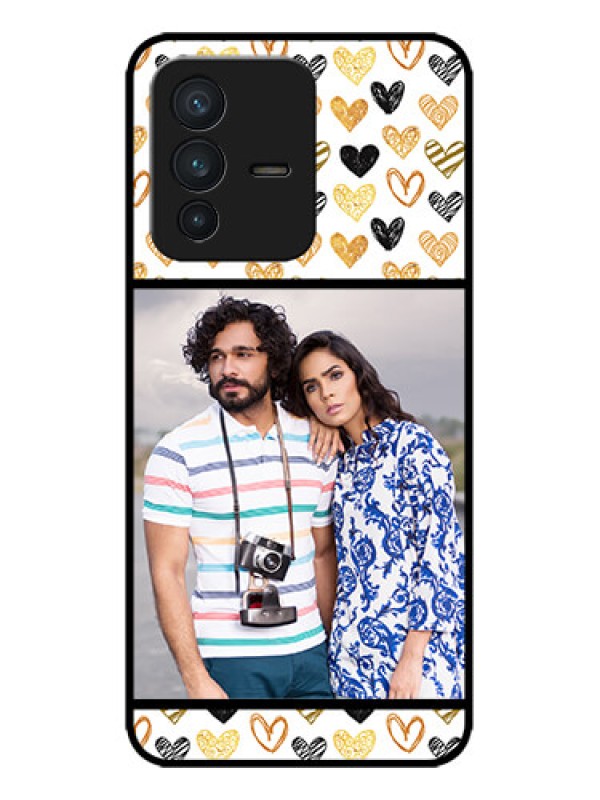 Custom Vivo V23 5G Custom Metal Phone CaseLove Symbol Design