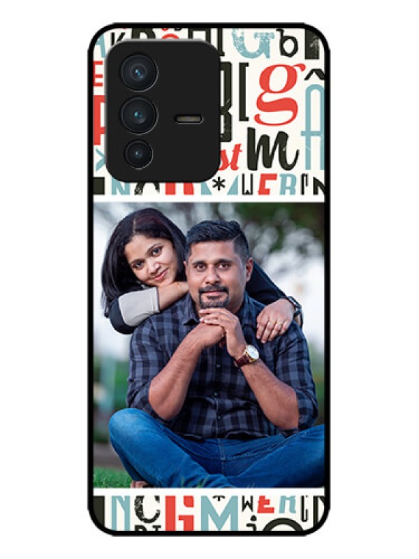 Custom Vivo V23 5G Custom Metal Phone CaseAlphabet Design