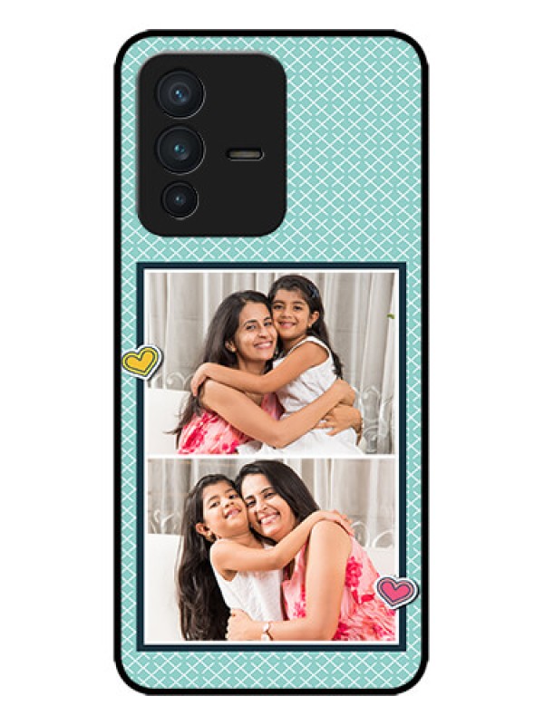 Custom Vivo V23 5G Custom Metal Phone Case2 Image Holder With Pattern Design