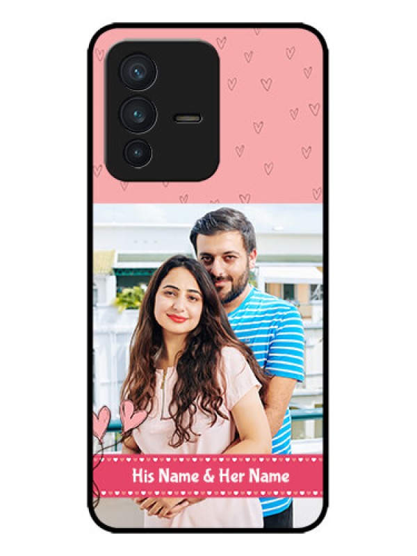 Custom Vivo V23 5G Custom Metal Phone CaseLove Design Peach Color