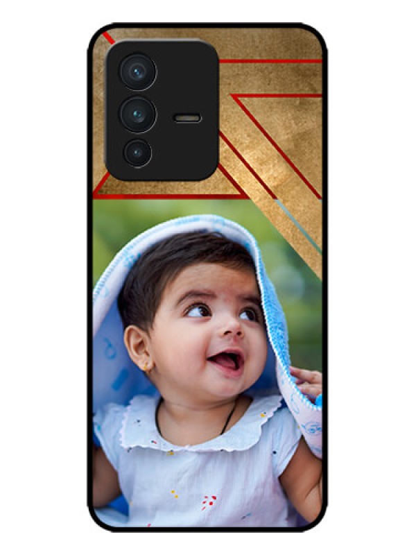 Custom Vivo V23 5G Custom Metal Phone CaseGradient Abstract Texture Design