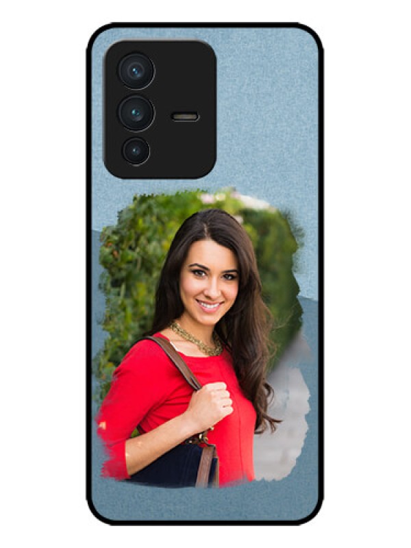 Custom Vivo V23 5G Custom Metal Phone CaseGrunge Line Art Design