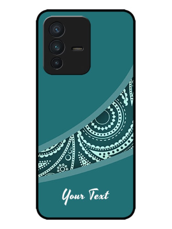 Custom Vivo V23 5G Custom Metal Phone CaseSemi Visible Floral Design