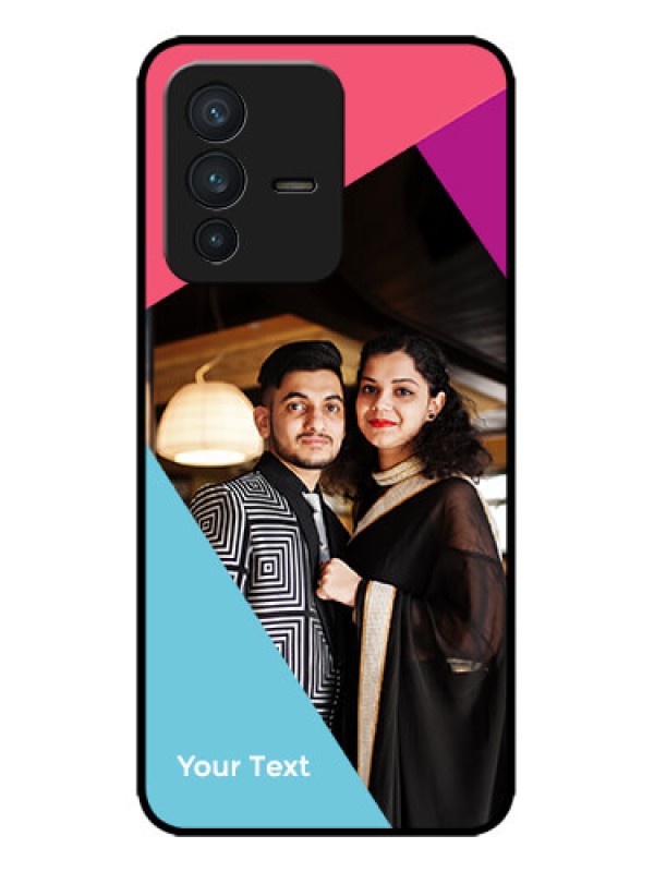 Custom Vivo V23 5G Custom Metal Phone CaseStacked Triple Colour Design