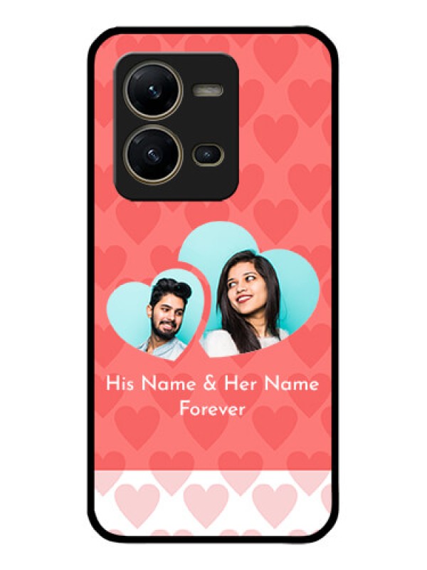 Custom Vivo V25 5G Custom Metal Phone CaseCouple Pic Upload Design