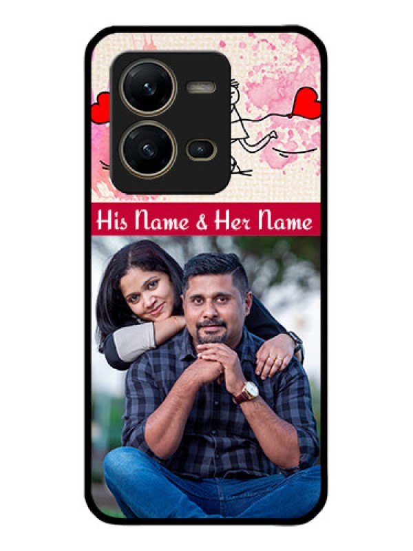 Custom Vivo V25 5G Custom Metal Phone CaseYou And Me Case Design