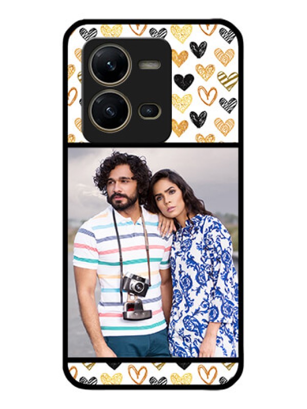 Custom Vivo V25 5G Custom Metal Phone CaseLove Symbol Design