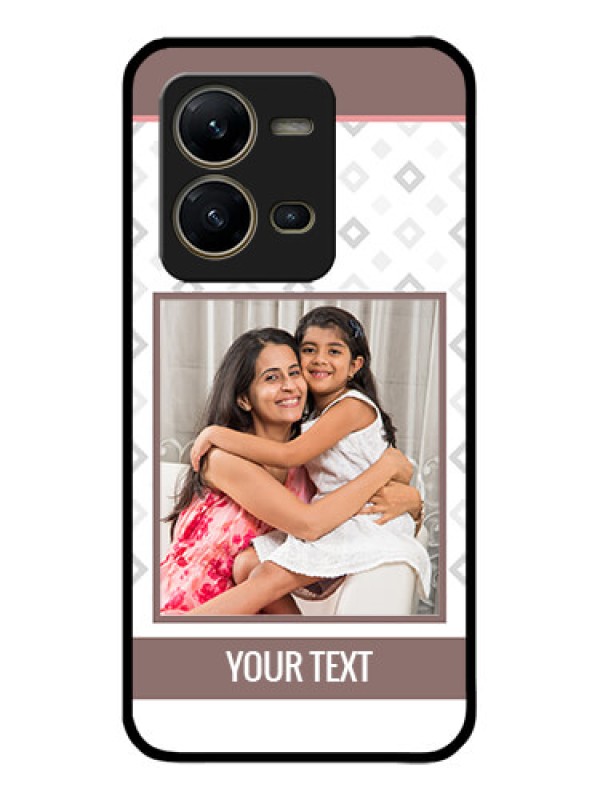 Custom Vivo V25 5G Custom Metal Phone CaseSimple Diamond Design