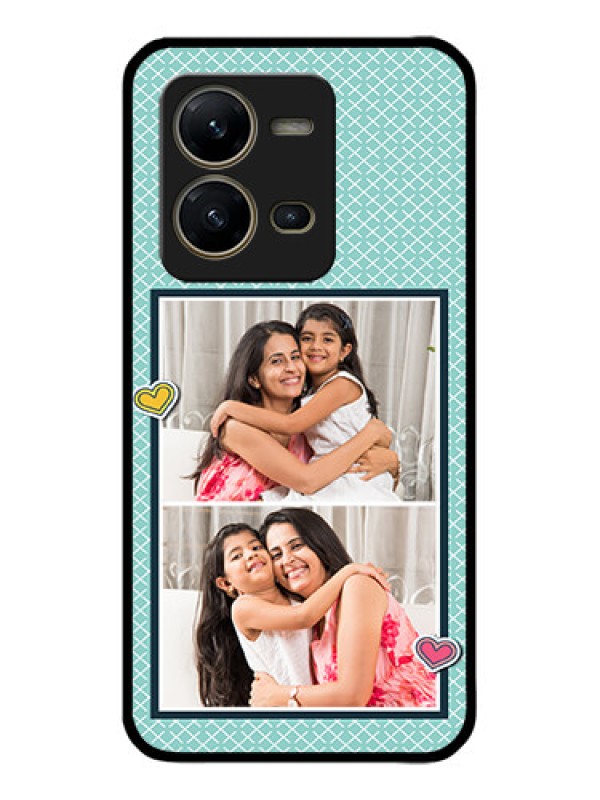 Custom Vivo V25 5G Custom Metal Phone Case2 Image Holder With Pattern Design