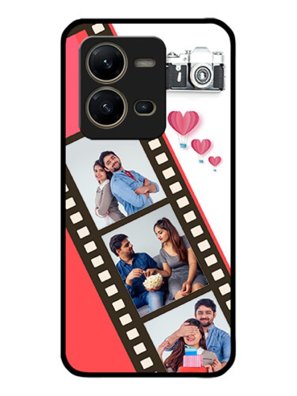 Custom Vivo V25 5G Custom Metal Phone Case3 Image Holder With Film Reel