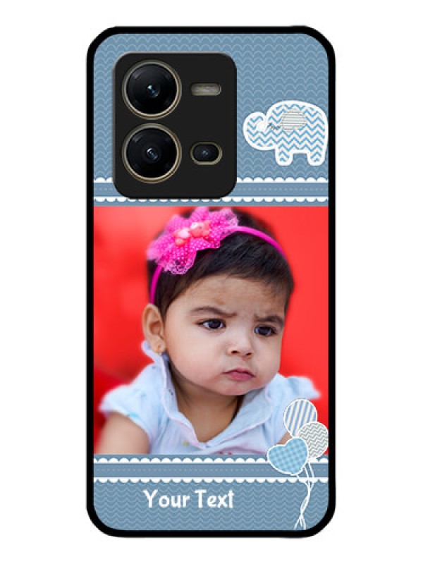 Custom Vivo V25 5G Custom Metal Phone CaseWith Kids Pattern Design