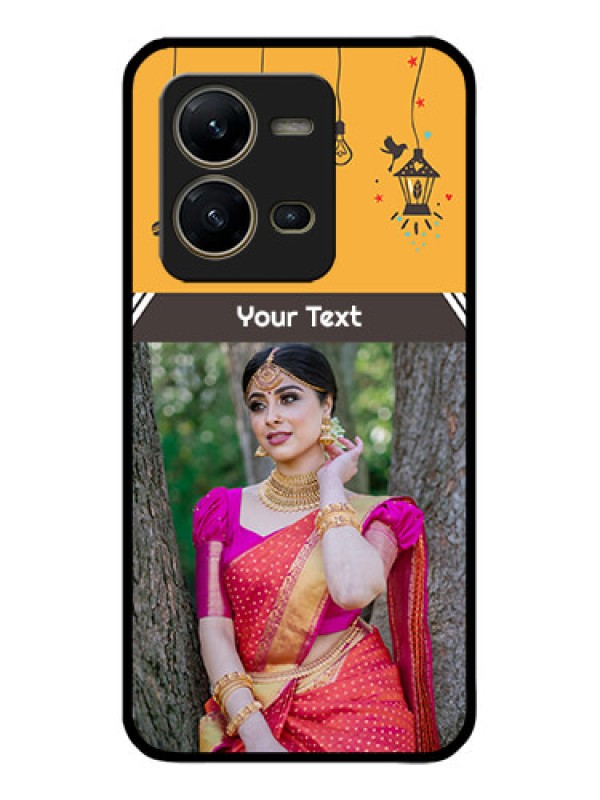 Custom Vivo V25 5G Custom Metal Phone CaseWith Family Picture And Icons