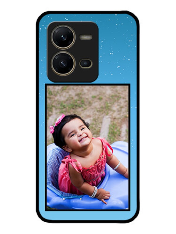 Custom Vivo V25 5G Custom Metal Phone CaseWave Pattern Colorful Design